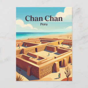 Chan Chan Archeologische Zone Peru Briefkaart