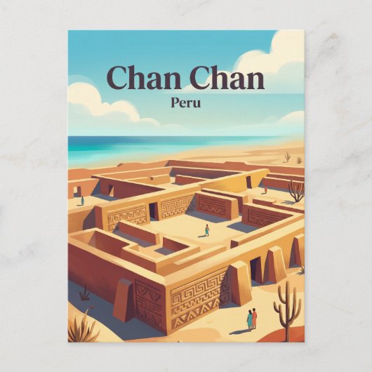 Chan Chan Archeologische Zone Peru Briefkaart (Voorkant)