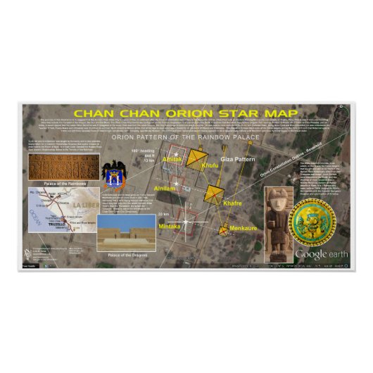 Chan Chan Orion sterrenkaart Perfect Poster (Voorkant)