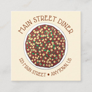 Chana Masala Chole Indian Food Chickpea Dish Vierkante Visitekaartje