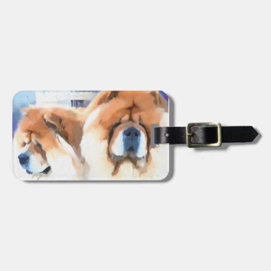 CHANCE & CHLOE heARTdog chow Bagagelabel (Voorkant horizontaal)