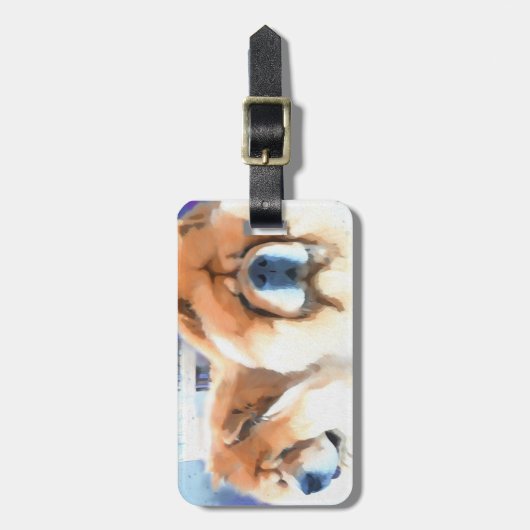 CHANCE & CHLOE heARTdog chow Bagagelabel (Voorkant verticaal)