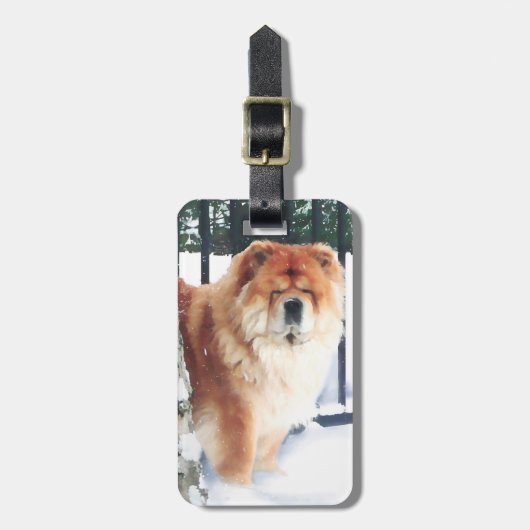 CHANCE & CHLOE heARTdog label Bagagelabel (Voorkant verticaal)