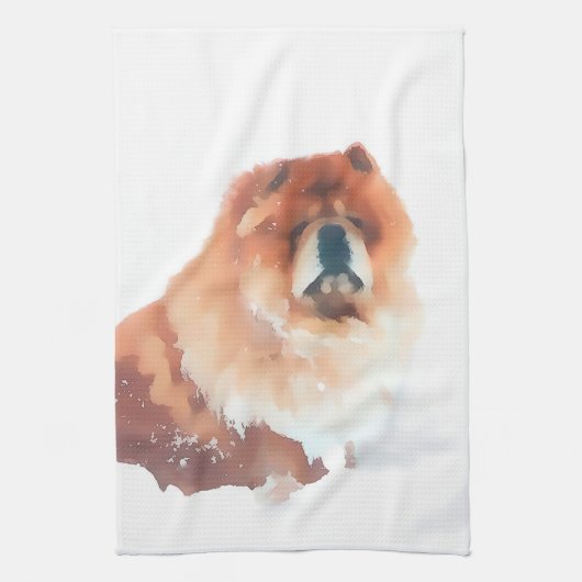 CHANCE heARTdog chow keukenhanddoek (Verticaal)