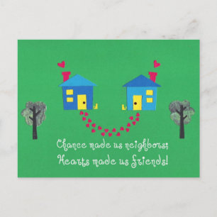 Chance maakte ons buren... briefkaart