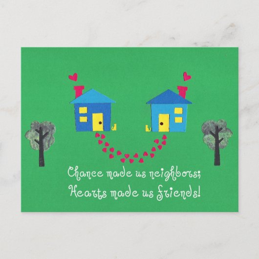 Chance maakte ons buren... briefkaart (Voorkant)