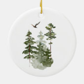 Chance maakte ons collega's Forest Woodland Keramisch Ornament (Achterkant)