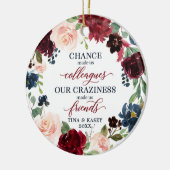 Chance Made Us Gepersonaliseerde Medewerker Keramisch Ornament (Links)