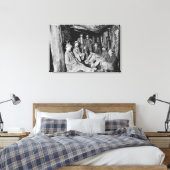 Chance Mine tijdens de lunch Coeur d'Alene Canvas Afdruk (Insitu (Slaapkamer))