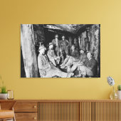 Chance Mine tijdens de lunch Coeur d'Alene Canvas Afdruk (Insitu (Woonkamer))