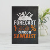 Chance of Sawdust Retro Feestdagenkaart (Staand voorkant)