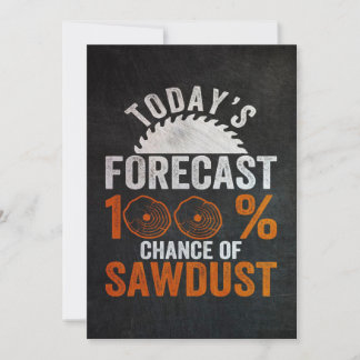 Chance of Sawdust Retro Feestdagenkaart