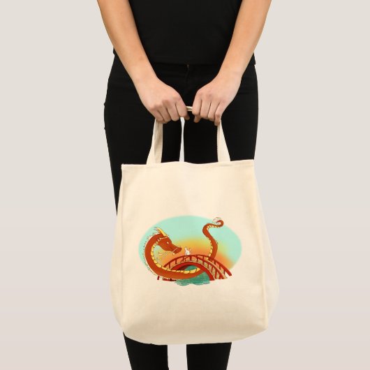 Chance-ontmoeting op zonsondergang tote bag (Voorkant (product))