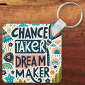 Chance Taker Dream Maker Sleutelhanger (Achterkant)
