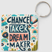 Chance Taker Dream Maker Sleutelhanger (Achterkant)