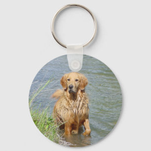 Chance ~ the Golden Retriever Sleutelhanger