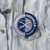 Chancellorsville (B&G) Ronde Button 4,0 Cm (In situ)