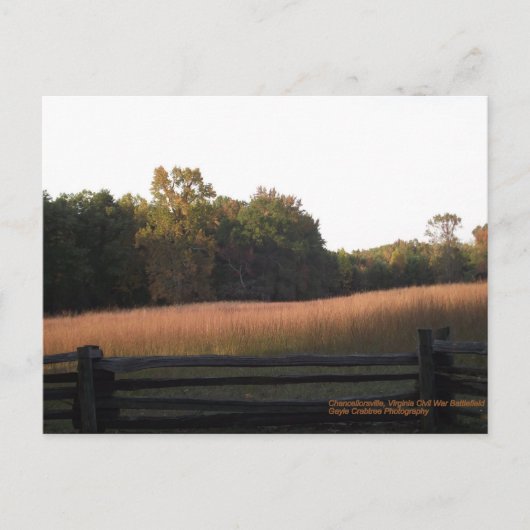 Chancellorsville, Virginia Briefkaart (Voorkant)
