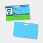 Chance's Stunning License Badge (Front & Back)