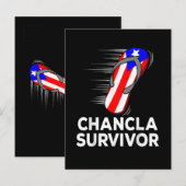 Chancla-overlevende Aankondigingskaart (Voorkant / Achterkant)