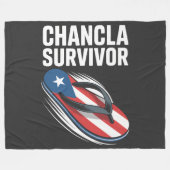 chancla overlevende grappige Spaanse grap Fleece Deken (Voorkant (Horizontaal))