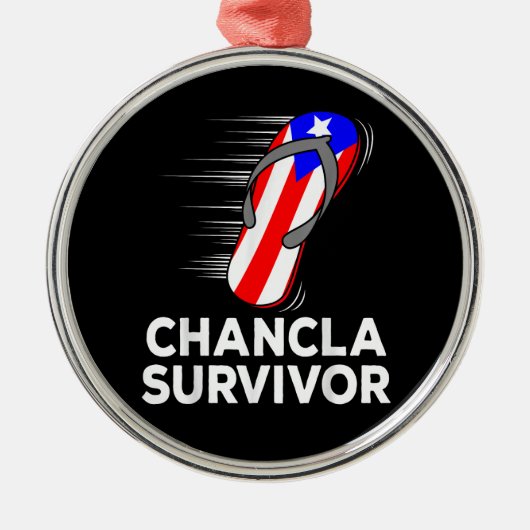 Chancla-overlevende Metalen Ornament (Voorkant)