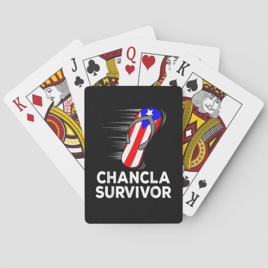 Chancla-overlevende Pokerkaarten (Achterkant)