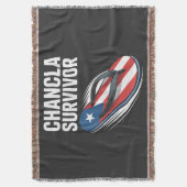chancla overlever grappige Spaanse grap Deken (Voorkant Verticaal)