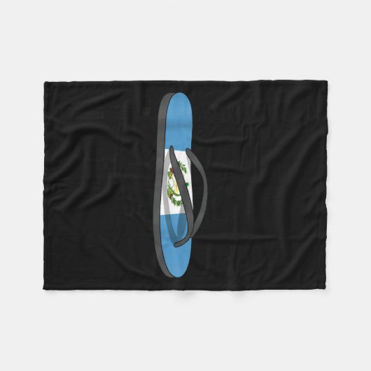 Chancla Survivor Guatemala Funny Guatemalan Flag Fleece Deken (Voorkant (Horizontaal))