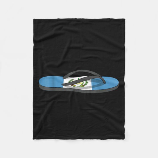 Chancla Survivor Guatemala Funny Guatemalan Flag  Fleece Deken (Voorkant)