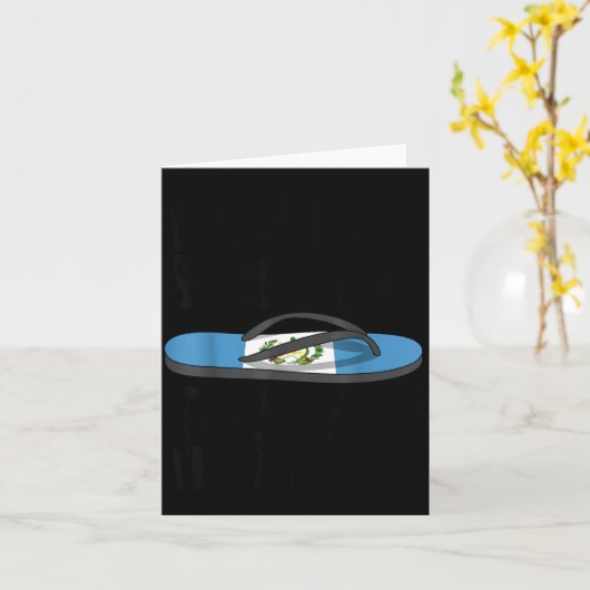 Chancla Survivor Guatemala Funny Guatemalan Flag  Kaart (Gele Bloem)