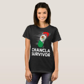 Chancla Survivor Mexico Funny Mexican Flag Joke Gi T-shirt (Voorkant volledig)