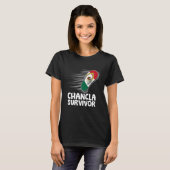 Chancla Survivor Mexico Grappige Mexicaanse vlag J T-shirt (Voorkant volledig)