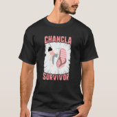 Chancla Survivor Moeder Sarcastisch Sandaal Flip F T-shirt (Voorkant)
