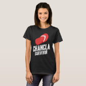 Chancla Survivor Spaans Mexicaans La Chancla T-shirt (Voorkant volledig)