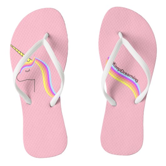 Chanclas Sandalias flips flops unicorn Teenslippers (Voetbed)