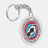 Chancleta Survivor Puerto Rican Club Sleutelhanger (Voorkant Links)