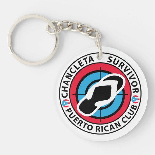 Chancleta Survivor Puerto Rican Club Sleutelhanger (Voorkant)