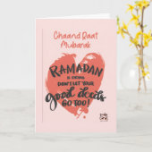 Chand Raat Mubarak - Ramadan Kaart (Gele Bloem)