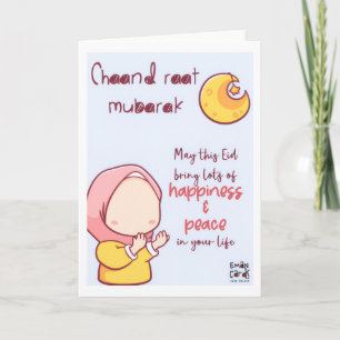 Chand Raat Mubarak - Schattig Kaart