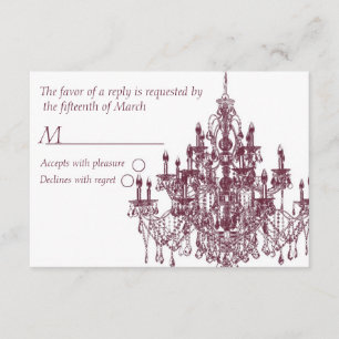 Chandee Amore' rsvp kaart-TP