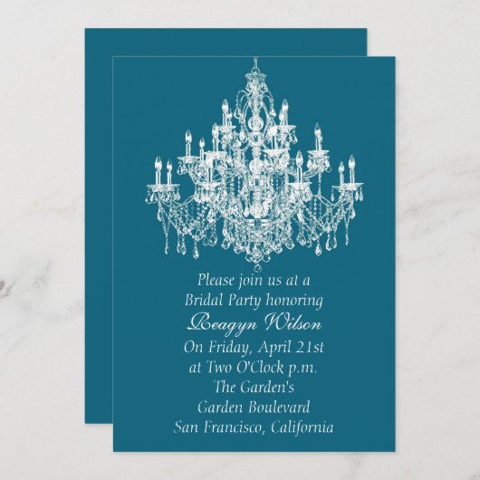 Chandee Amore' Uitnodiging (Voorkant / Achterkant)