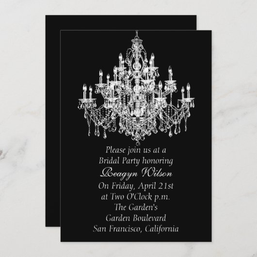 Chandee Amore' Uitnodiging (Voorkant / Achterkant)