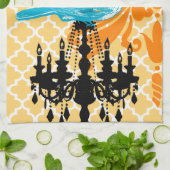 Chandelier  Bird Damask Moroccan Tegel Theedoek (Gevouwen)