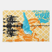 Chandelier  Bird Damask Moroccan Tegel Theedoek (Horizontaal)