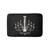Chandelier Black Bath Mat (Voorkant)