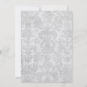 Chandelier Breeze Wedding Invitations Kaart (Achterkant)