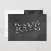 Chandelier Chalkboard RSVP (Voorkant / Achterkant)