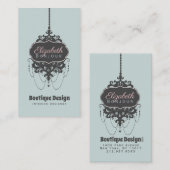 Chandelier Chic (Design toepassen op andere kaarte Visitekaartje (Voorkant / Achterkant)