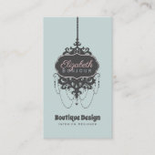 Chandelier Chic (Design toepassen op andere kaarte Visitekaartje (Voorkant)